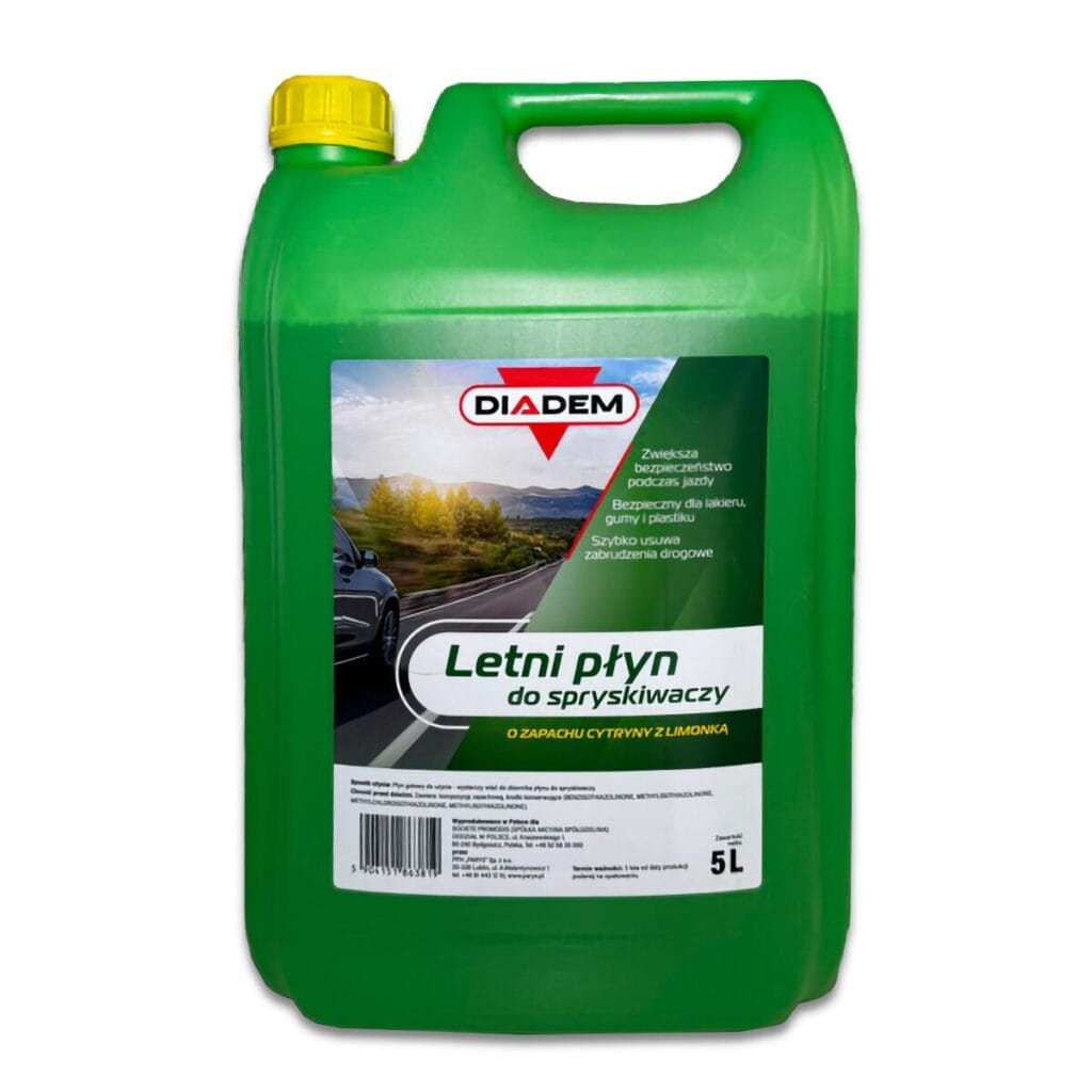 Płyn do spryskiwaczy letni – 5L – DIADEM5LET – DIADEM