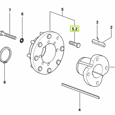 Śruba - Szpilka dwustronna piasty koła - M22 p1.5x85 - 0.009.3541.0 - SDF