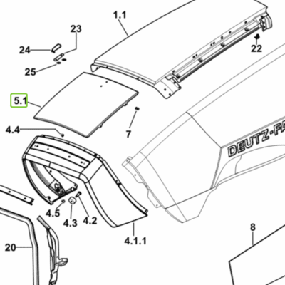 Kratka maski czołowej - 0.018.7800.0 - SDF