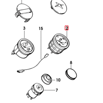 Wskaźnik temperatury manometr/termometr - 0.009.1735.0/10 - SDF