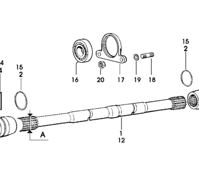 Tuleja wału napędowego - 31.5mm - 0.009.3724.0/10 - SDF