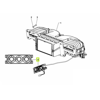 Panel sterowania klimatyzacją nawiewem - 0.016.0730.4/10 - SDF