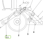 Pas złożony podajnika - 3hb x 4560La - 01146076 - SDF