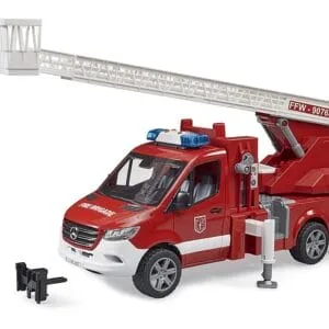 Wóz strażacki Mercedes Sprinter z drabiną i modułem świetlno-dźwiękowym - 02673 - BRUDER