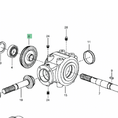 KOŁO TALERZOWE - zębatka - 33 zęby - 88+0311.6201.00 - POTTINGER