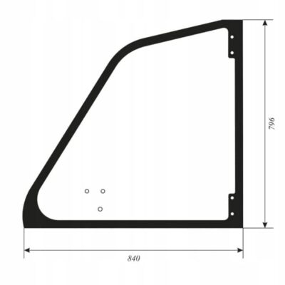Szyba drzwi górna - Panoramic Top PLUS Roto - 066288 - MERLO