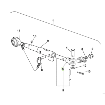 Widłak stabilizatora bocznego - 0.96026.53.0/20 - SDF
