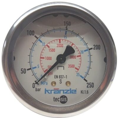 Manometr - 0-250 bar Ø63 mm - 15039 - KRANZLE
