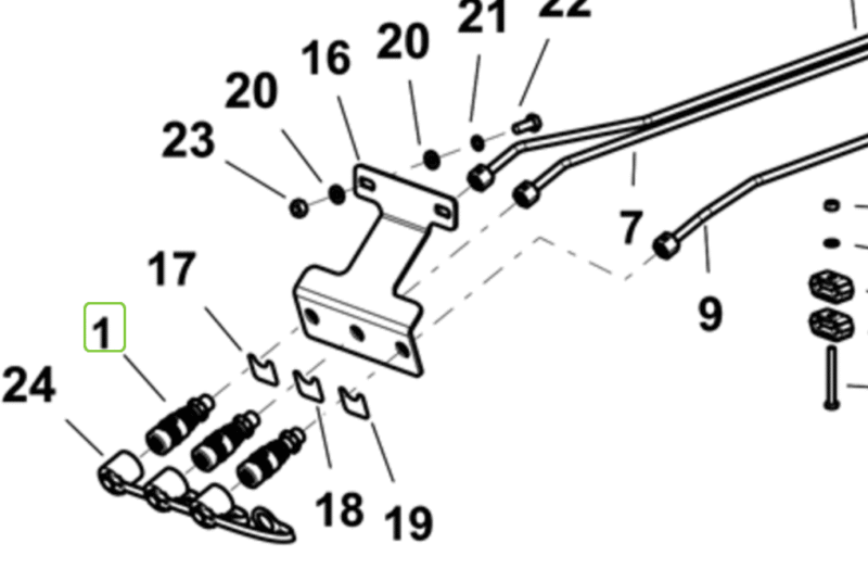 Szybkozłącze hydrauliczne headeru – 2.3729.053.0 – SDF