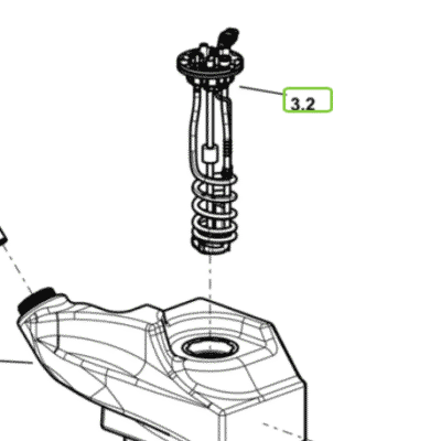 Czujnik AdBlue pływak - 2.7059.025.0/10 - SDF