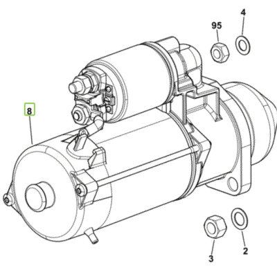 Rozrusznik - 12V -3,5KW - 2.9619.562.0/10 - SDF