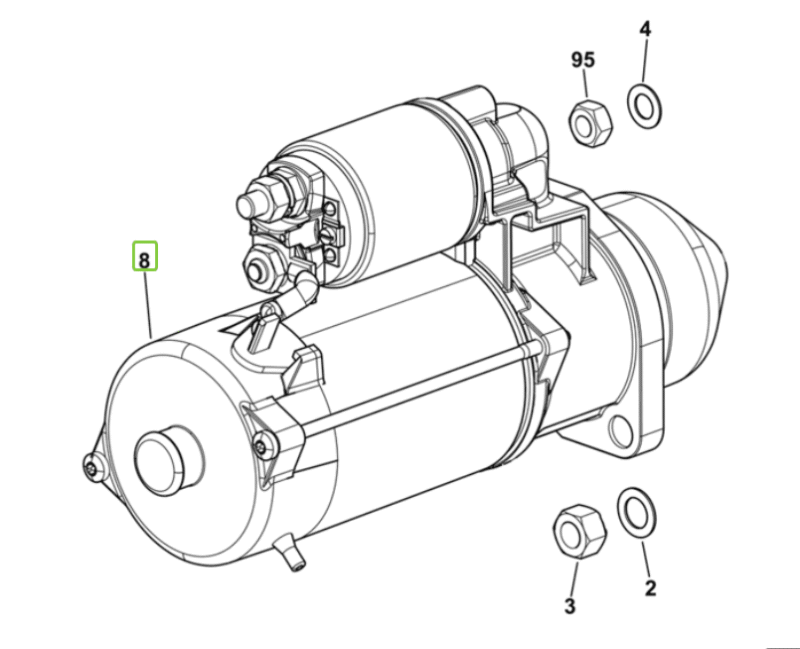 Rozrusznik – 12V -3,5KW – 2.9619.562.0/10 – SDF