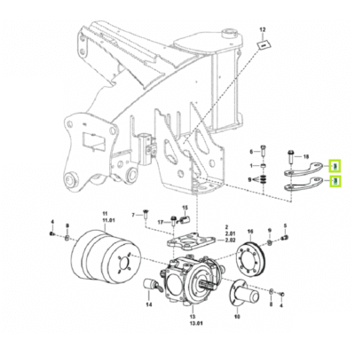 Przekładka podkładka dystansowa przekładni - 3773.81.013.0 - POTTINGER