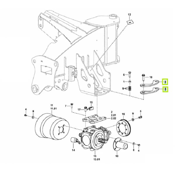 Przekładka - Podkładka dystansowa przekładni - 3773.81.013.0 - POTTINGER