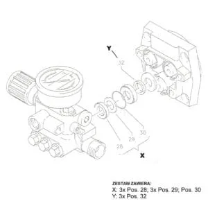 Zestaw naprawczy - zestaw uszczelnienia wodnego pompy - 14MM - K1152 - 49053- KRANZLE