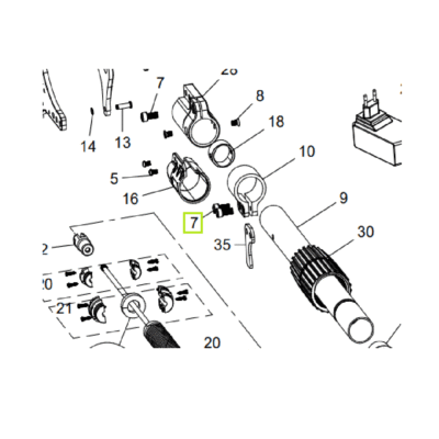 Śruba - M16x12 - Y106.0140 - CAMPAGNOLA