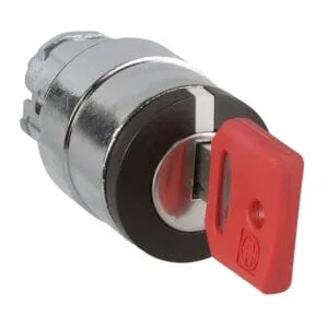 METALOWY PRZEŁĄCZNIK Z KLUCZEM-STACYJKA - BYPASS - CZERWONY - 053786 - MERLO