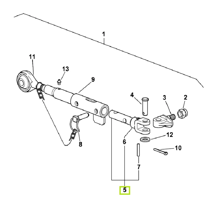 Końcówka łącznika stabilizatora bocznego - 0.010.5217.3/10 - SDF