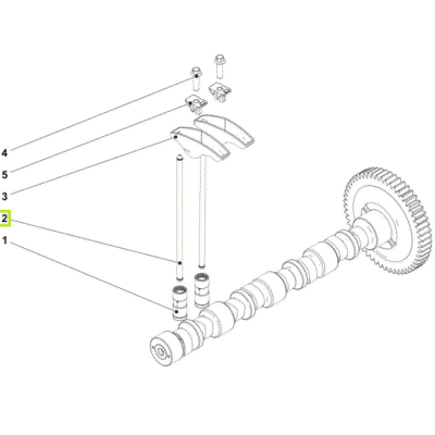 Śruba tłok dźwigienki zaworowej - 04127376 - DEUTZ