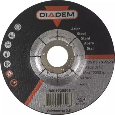 Tarcza tnąca do metalu - 125x3,2x22,23 - 1925805 - DIADEM