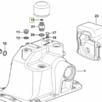 Pierścień uszczelniający rozdzielacza podnośnika - Oring 11.11x1.78 - 2.1530.296.0 - 2.1530.026.0 - SDF