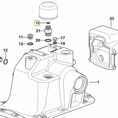 Pierścień uszczelniający rozdzielacza podnośnika - Oring 11.11x1.78 - 2.1530.296.0 - 2.1530.026.0 - SDF