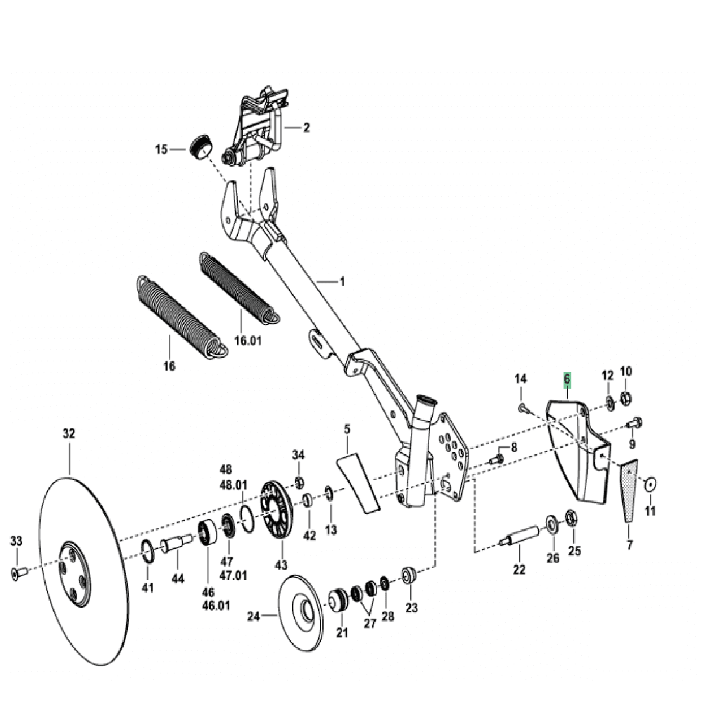 Redlica siewnika prawa – VITASEM – 8612.32.322.0 – POTTINGER