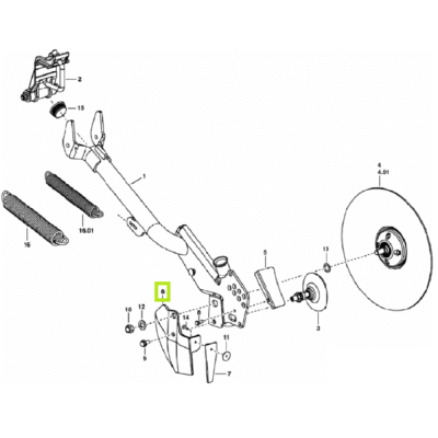 Redlica siewnika VITASEM - LEWA - 8612.32.321.0 - POTTINGER