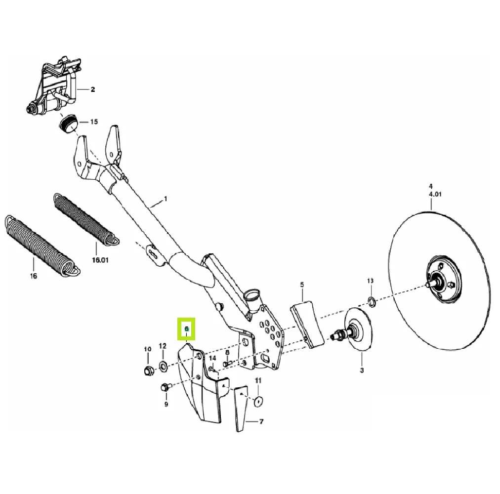 Redlica siewnika VITASEM - LEWA - 8612.32.321.0 - POTTINGER