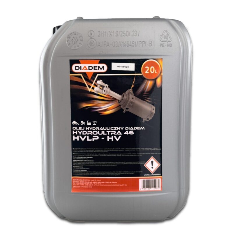 Olej hydrauliczny – HydroUltra 46 HVLP-HV – 20L – DIADEM46HVLP20 – DIADEM
