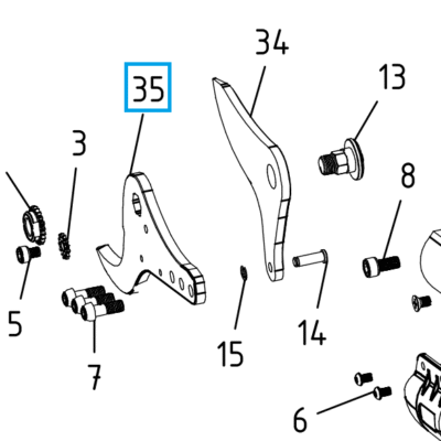 Przeciwnóż STARK 90-160-220 - Y175.0110 - CAMPAGNOLA