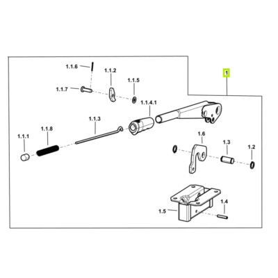 Dźwignia sprzęgła kompletna - 0.014.6368.4 - SDF