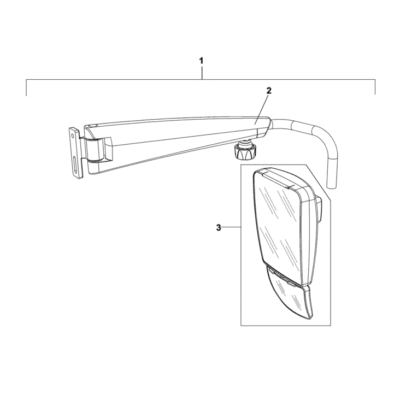 Lusterko wsteczne podwójne - 0.900.7292.9 - SDF