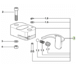 Zamek maski kompletny - kostka - 0.016.2266.4/20 - SDF