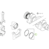 Podkładka ustalająca wału korbowego - 2.40mm - 02929104 - DEUTZ