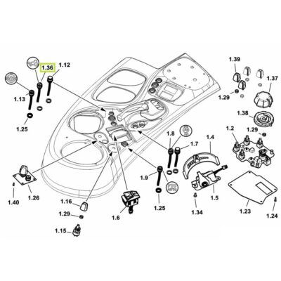 Przycisk - 4WD - 2.7659.414.0 - SDF