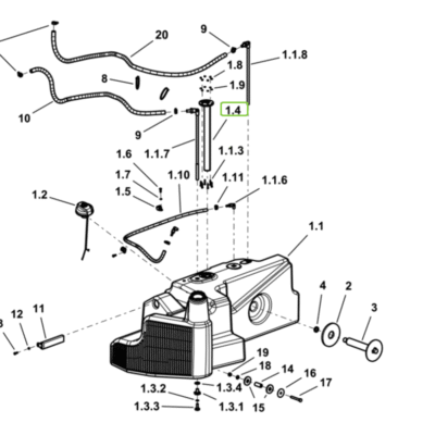 Pływak - czujnik poziomu paliwa - 2.7059.018.0/10 - SDF