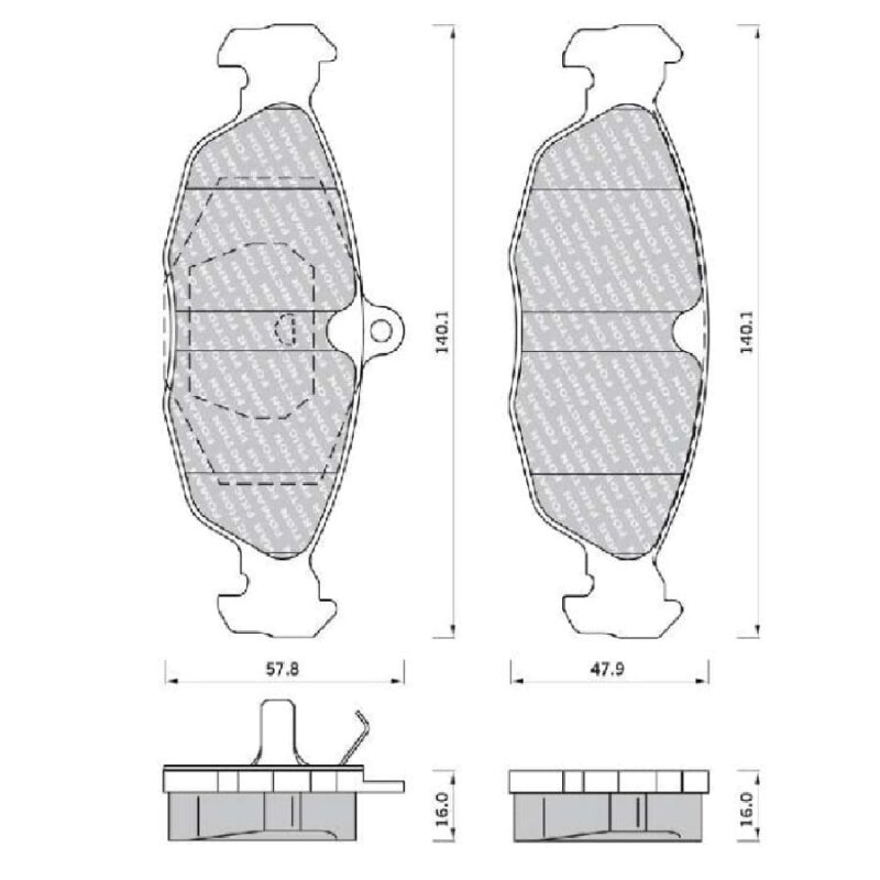 Klocki hamulcowe tył – AD5 470081 – AD BRAND