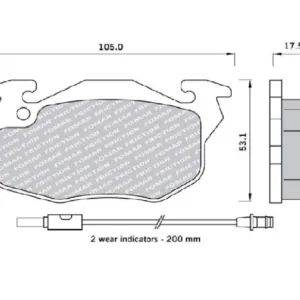 KLOCKI HAMULCOWE - PRZÓD - AD5 529481 - AD Brand