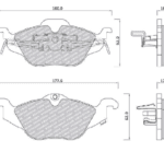 Klocki hamulcowe - Astra II 1.2I-1.8I 1.7TD 98-> 666281 - Ø16,8mm - AD5 666281 - AD BRAND