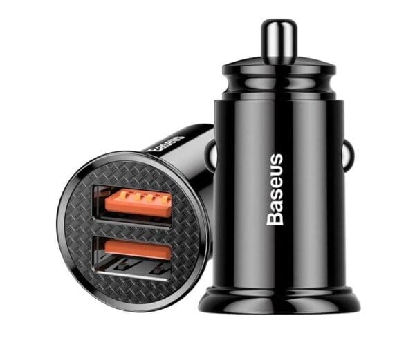 Ładowarka samochodowa 2 x USB - Quick Charge 3.0 - 30 W - 5 A - BASEUS