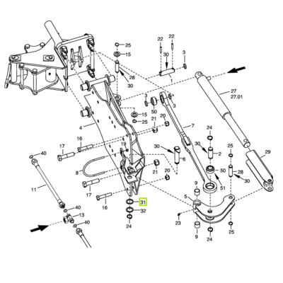Podkładka - 25,2/34x2 162.427 - 162.427 - POTTINGER
