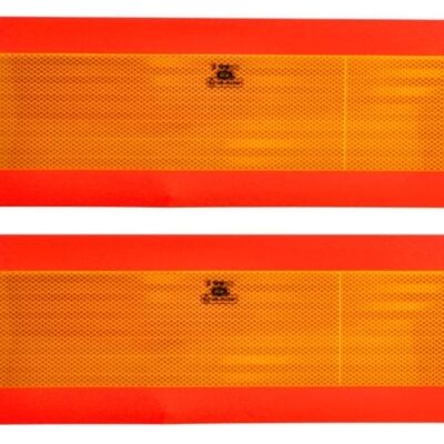 Tablica ostrzegawcza 2szt. - pomarańczowa - do przyczep i naczep - ZESTAW - CARGO-AET5