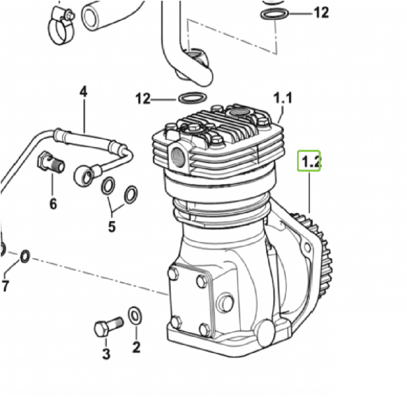 Koło zębate sprężarki kompresora – Z-43 – 04295536 – SDF