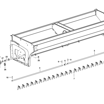 Mieszadło do siewnika 3m - zestaw - 8612.75.030.0 - Pottinger