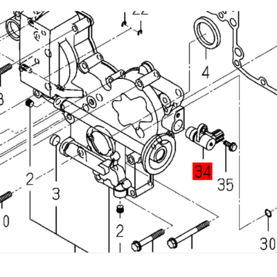 SENSOR - CZUJNIK CIŚNIENIA OLEJU - 1690-654-350-00 - ISEKI