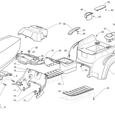POKRYWA SILNIKA - MASKA - ISEKI