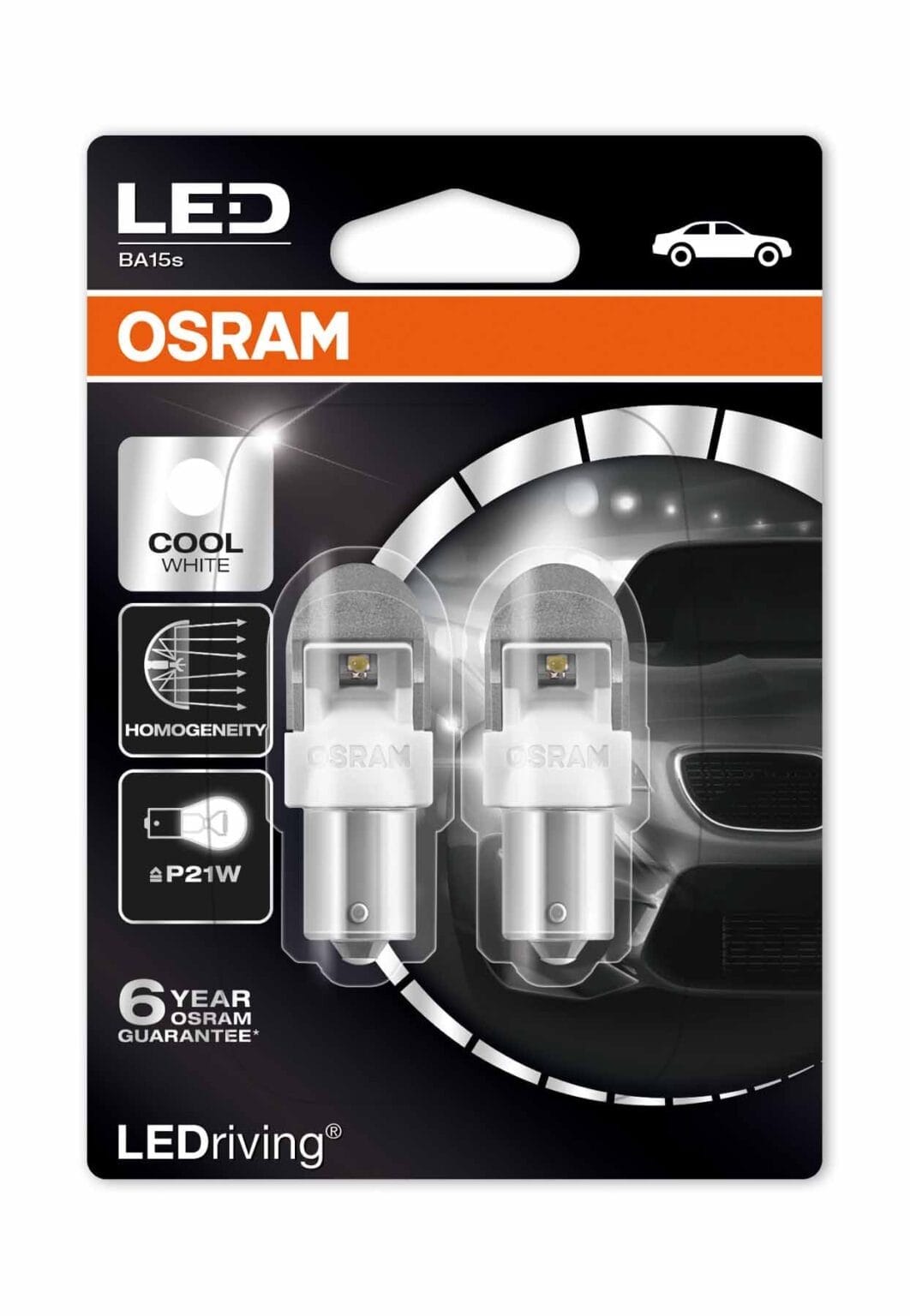 Żarówka LED Premium – P21W 2W – 12V – 7556CW-02B – OSRAM