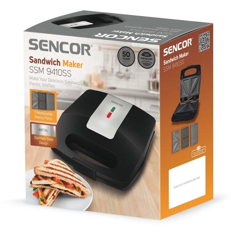 Toster opiekacz do kanapek - SSM9410SS - SENCOR