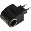 Adapter napięcia 230V/12V z gniazdem do zapalni - 96-843